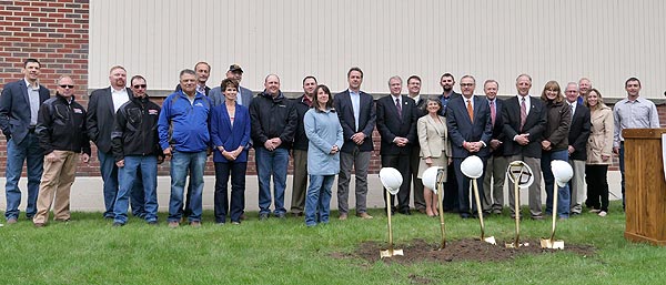 Dignitaries and Contributors at the ground breaking ceremony for the new MSU-Northern Diesel Technology Building