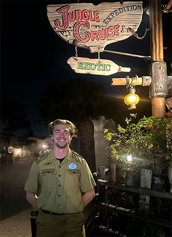 Tate O’Neill, Jungle Cruise captain at Disney World!